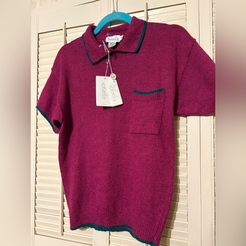 90s Vintage Raefaella sweater shirt size small NWT!